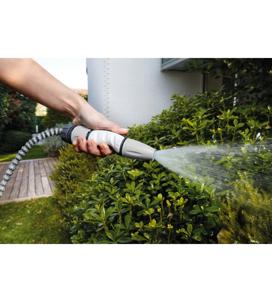KIT TUBO AUTO ESTENSIBILE G.F. "AQUAPOP" AZZURRO 15 M